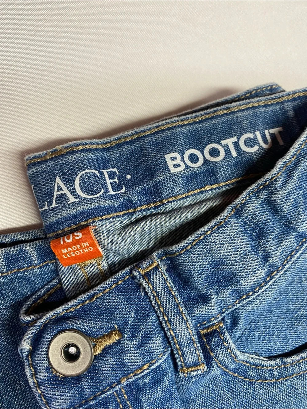 Children's Place Boys Blue Denim Bootcut Jeans Size 10S (4 Pairs)